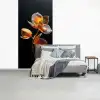 Bloem - Orchidee - Oranje fotobehang vinyl groot -slaapkamer