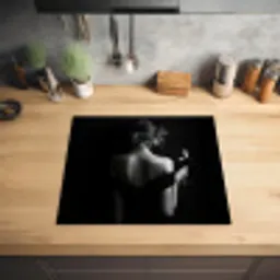 Vrouw - Wijn - Jurk Inductie beschermer vinyl 3mm middel -sfeer5