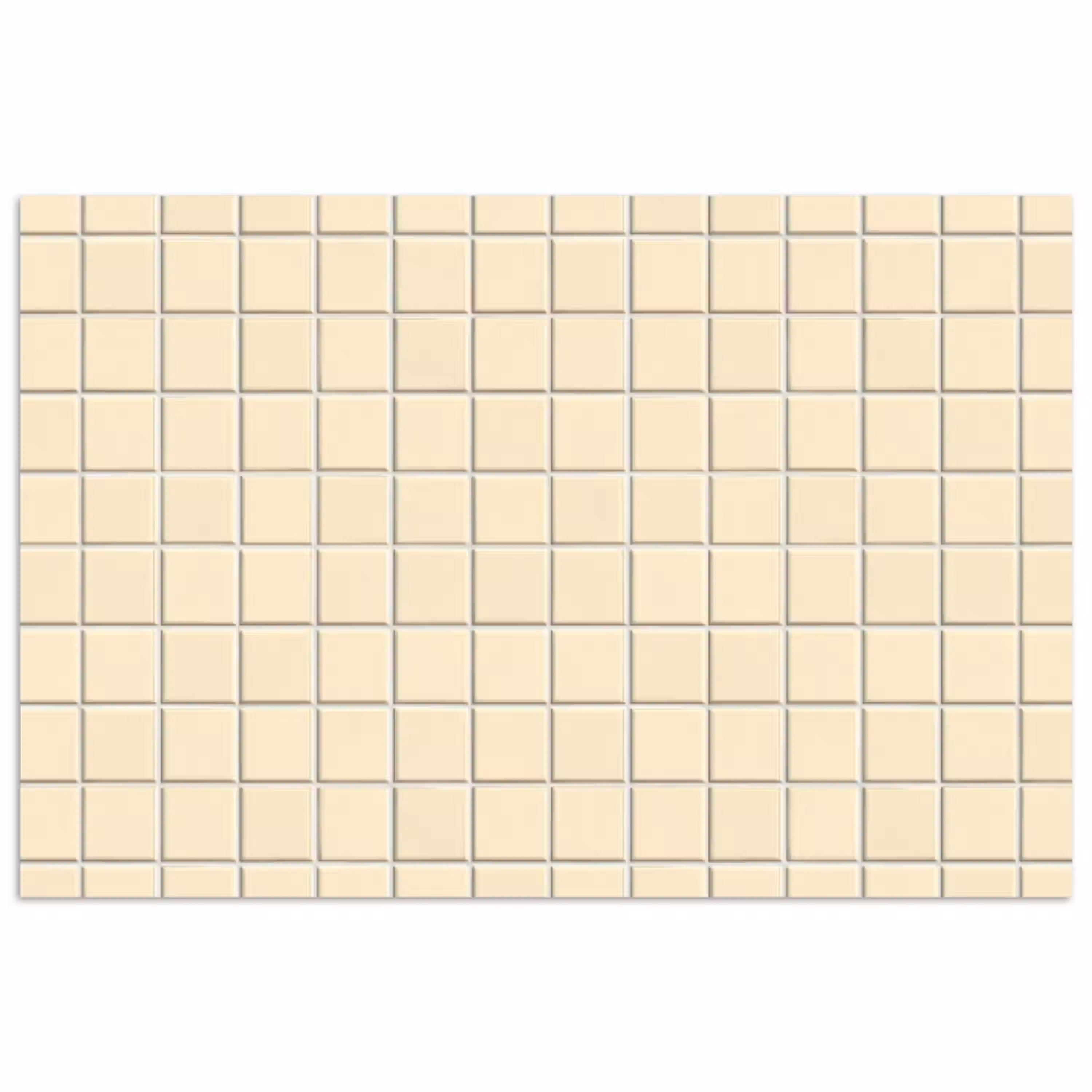 Patroon - Tegels - Gebroken - Wit poster papier klein 62 -3d