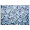 Ijsblokjes - Water - Blauw poster papier klein -3d