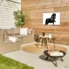 Fries - Hengst - Modern Tuinposter op houten frame 2 cm dik klein -sfeer2