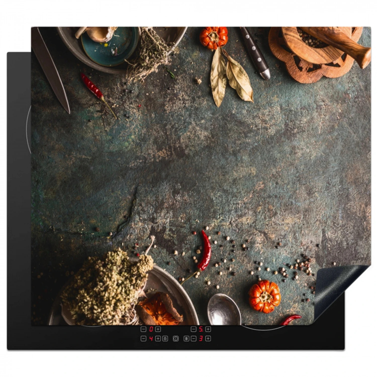 Culinaire Kunstenaarspalet Inductie beschermer vinyl 3mm middel -3d