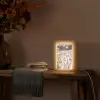 Droogbloemen - Wit - Planten Light Box met kabel (Tafellamp) klein -sfeer4
