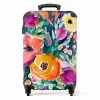 Bloemen - Olieverf - Kunst - Natuur NBS - Handbagage koffer - Unisex middel -productfoto_recht