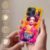 Bloemen - Vrouw - Kimono - Roze Telefoonhoesje iPhone 17 Pro klein -sfeer3_NL