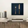 Bestek - Donkerblauw - Goud aluminium wit klein -sfeer1