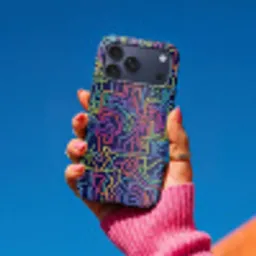 Retro - Abstract - Neon Toughcase MagSafe Apple iPhone 17 Pro Max klein -Sfeer1V