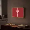 Love - Hart - Rood Light Box met batterij (Wandlamp) middel -sfeer1