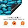 Glanzende - Blauwe - Stenen Inductie beschermer vinyl 3mm klein 276 -zzzzzzz-td-onderkant