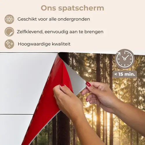 Bos - Gras - Zonlicht keuken achterwand spatscherm klein -spatscherm_NL