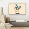 Coffee - Blik - Minimalistisch - Bloemen canvas 2cm klein -sfeer6