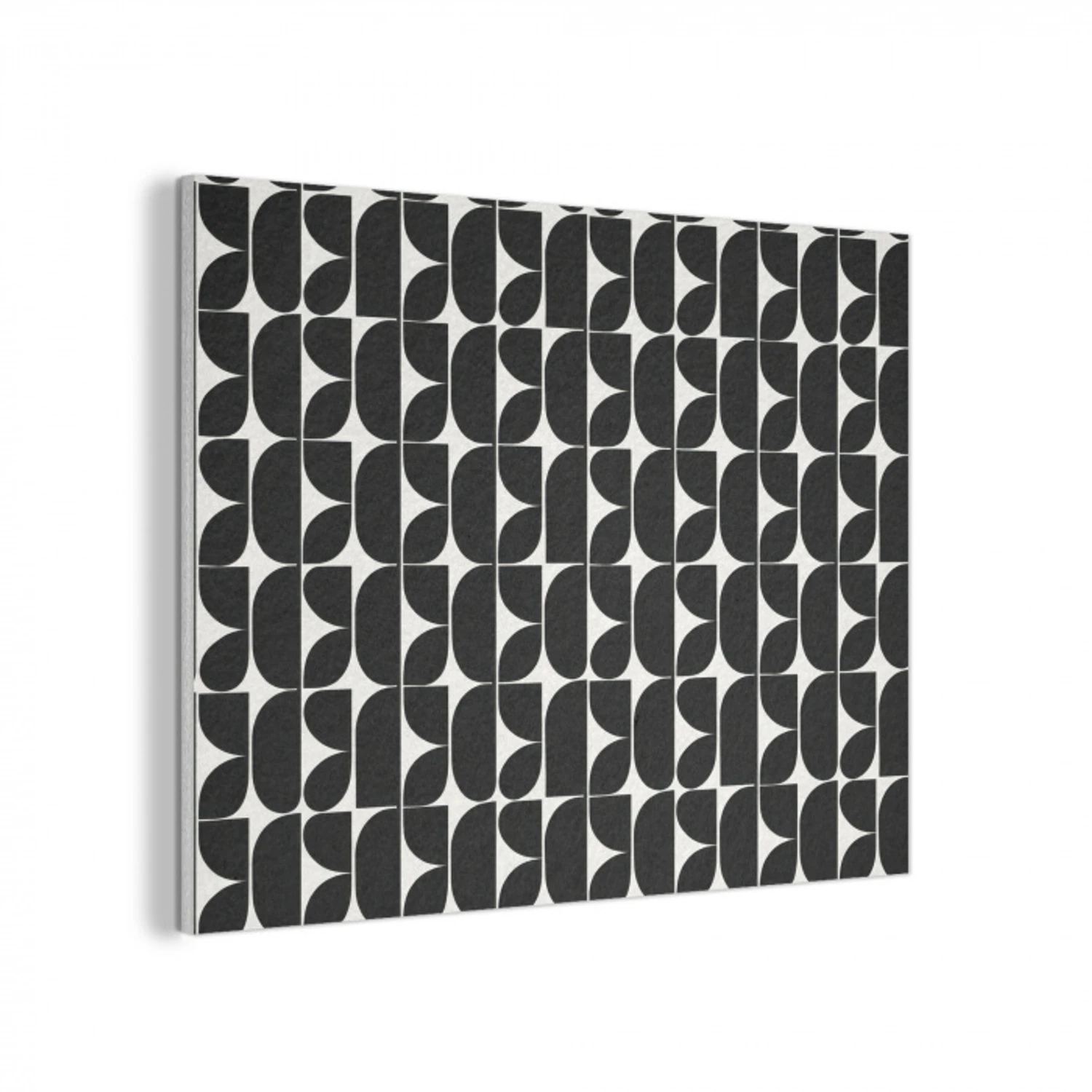 Modern - Geometrisch - Zwart PET vilt klein 837 -3d