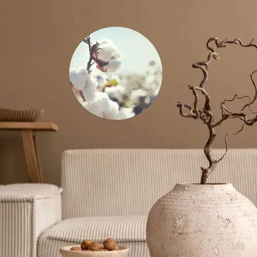 Planten - Bloem - Tak - Natuur Wandcirkel behangsticker klein -sfeer1