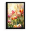 Tulpen - Sprookjesachtig - Kleurrijk fotolijst zwart zonder passe partout klein -3d