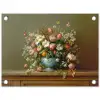Vaas - Pastel - Kleuren - Bloemen tuinposter los doek klein -3d