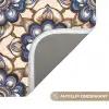 Floraal - Ornament - Blauw Badmat klein 997 -USP_AntislipNL