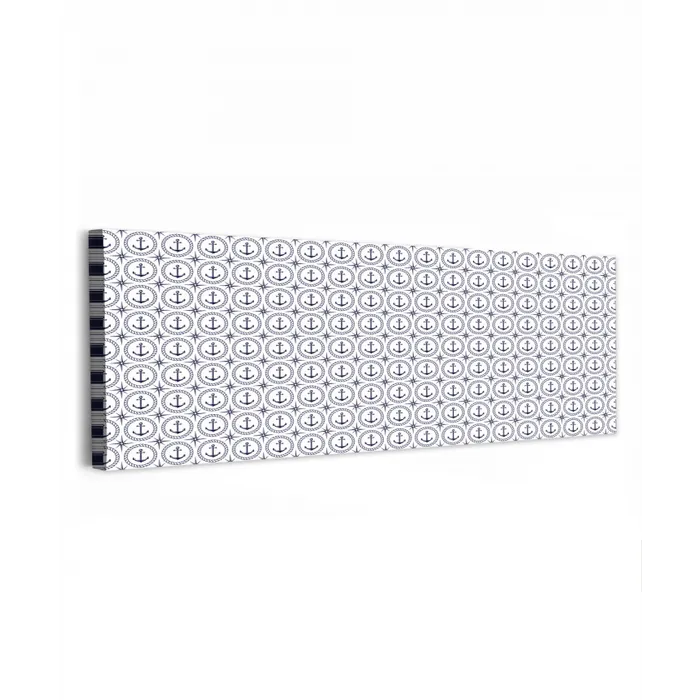 Anker - Haven - Blauw - Wit canvas 2cm klein 828 -z3d