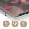 Vrouw - Donuts - Kleurrijk plexiglas 5mm klein -sfeer2