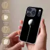 Golfbal - Minimalistisch - Wit Telefoonhoesje iPhone 17 Pro klein -sfeer3_NL