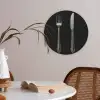 Vork - Mes - Zilver Akoestische PET Vilt - Rond klein -sfeer3