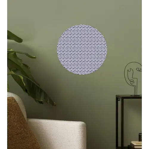 Oceaan - Bubbel - Blauw - Wit Wandcirkel behangsticker klein 186 -sfeer2