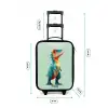 Stoere dino met grote ogen Kinderkoffer - Zwart klein -productfoto_formaten