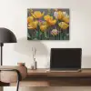 Tulpen - Geel - Penseelstreken - Abstract PET vilt klein -sfeer5
