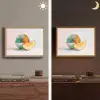 Disco - Discobal - Meloen - Pastel Light Box met batterij (Wandlamp) middel -sfeer3
