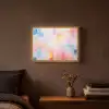 Aquarel - Pastel - Abstract - Kunst Light Box met batterij (Wandlamp) middel -sfeer4