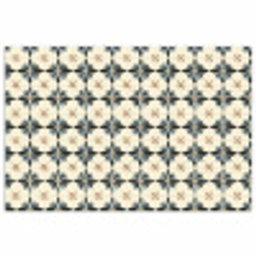 Sierlijk - Ornament - Blauw poster papier klein 62 -3d