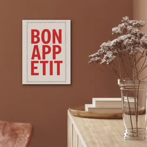 Blokletters - Rood - Kartelrand PET vilt klein -sfeer4