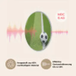 Voetbal - Grasveld - Sport - Groen Akoestische PET Vilt - Rond klein -USP_DE