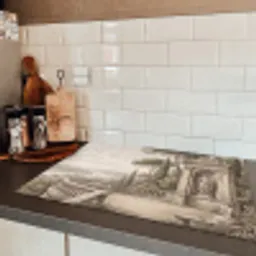 Terras - Stad - Uitzicht - Rivier Inductie beschermer vinyl 3mm klein -sfeer3