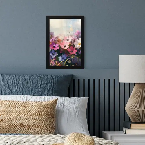 Bloemen - Kleurrijk - Bloei fotolijst zwart zonder passe partout klein -sfeer3