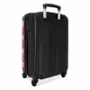 All smiles roze NBS - Handbagage koffer - Unisex middel -achterkant