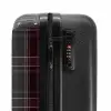 Klassiek geruit patroon in grijs en rood NBS - Handbagage koffer - Unisex middel -slot