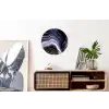 Marmer - Paars - Luxe - Marmerlook - Glitter Wandcirkel aluminium klein -kantoor