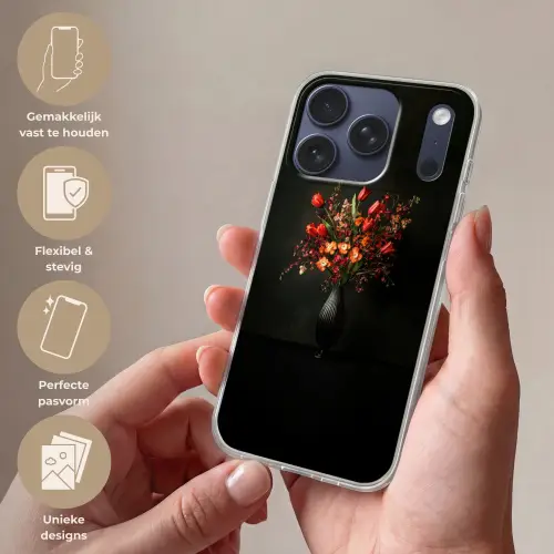 Bloemen - Takken - Boeket Telefoonhoesje iPhone 17 Pro klein -sfeer3_NL