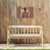 Abstract - Figuur - Illustratie - Hoed Tuinposter op houten frame 2 cm dik klein -sfeer4