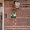 Groen zebra - Klassiek Naambord Rechthoek middel -sfeer7-rechthoek-S