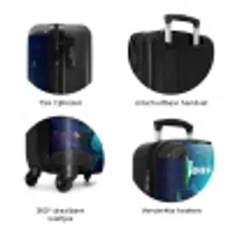 Koraal koningin NBS - Handbagage koffer - Kinderen Unisex middel zzzzzzzbolletjes_NL