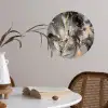 Grijs - Luxe  - Goud - Marmer Wandcirkel behangsticker klein -sfeer3