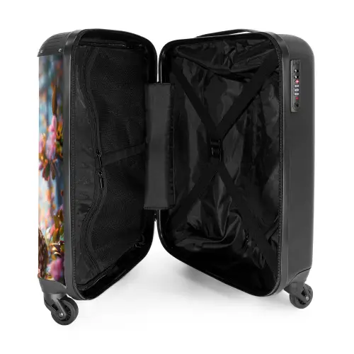 Bo bloemengewei Koffer - NBS - Handbagage middel -binnenkant