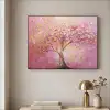 Boom - Roze - Goud - Modern Textielframe zwart klein -sfeer2