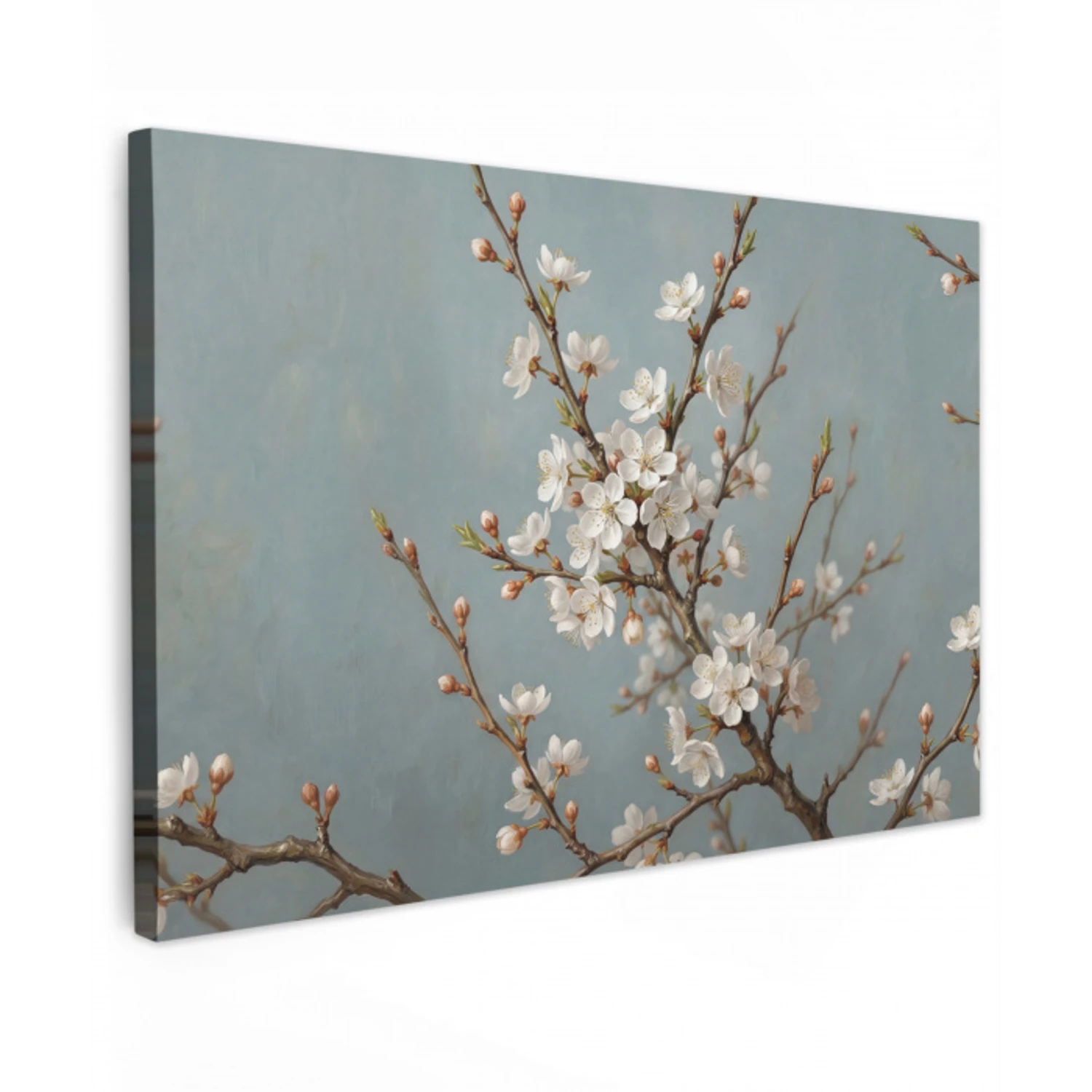 Botanisch - Stilleven - Blauw canvas 2cm klein -z3d