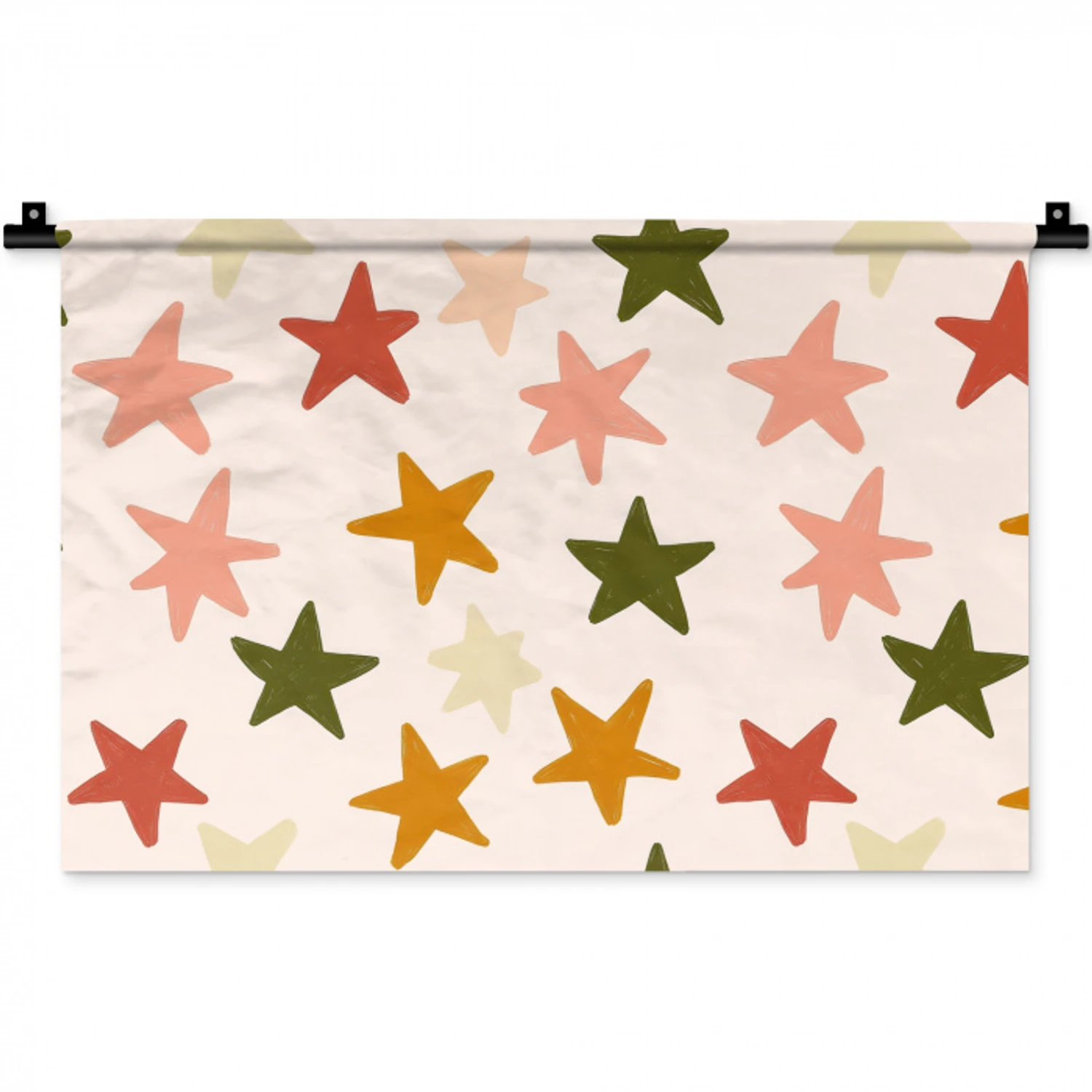 Sterren - Patroon - Kleurrijk Wandkleed katoen klein 269 -zz3d