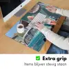Auto - Vrouw - Groen Muismat XXL klein -sfeer3