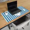 Illustratie - Bessen - Blauw - Strepen Muismat XXL klein -sfeer1