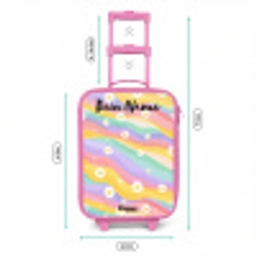 Madeliefjes - Kleurrijk - Pastel Kinderkoffer - Roze klein -productfoto_formaten