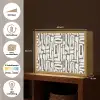 Donker - Wit - Abstract Light Box met batterij (Wandlamp) middel 907 -USP_websiteoverzichtNL
